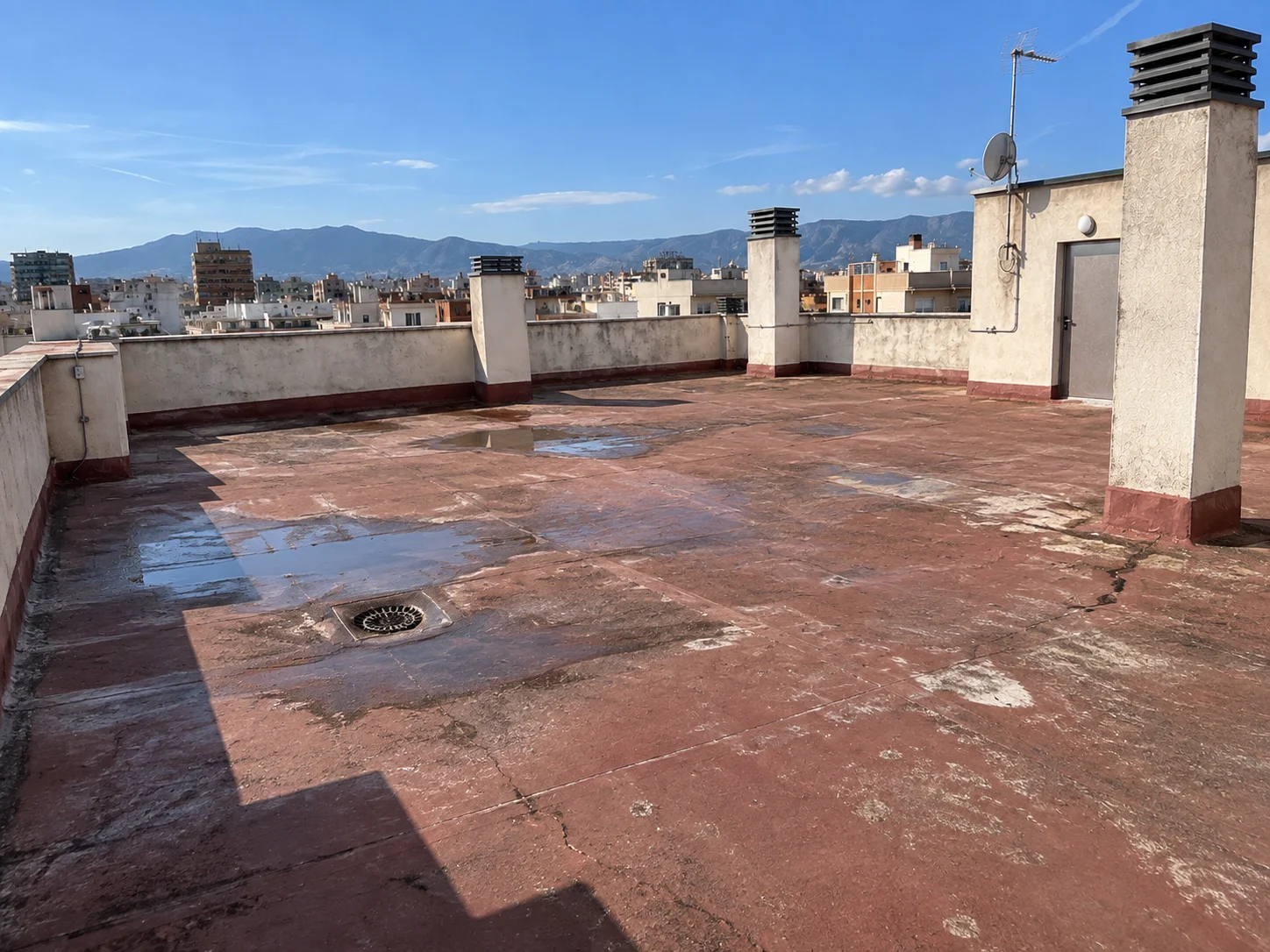 Antes: Impermeabilización de azotea en Castellón